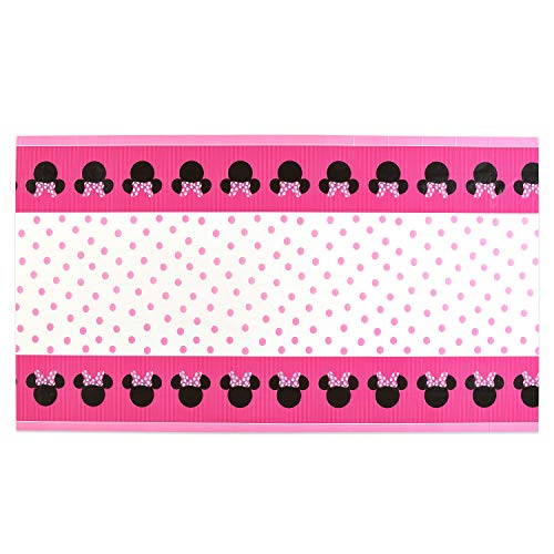 Minnie Mouse Party Supplies Tableware Bundle Pack For 16 Guests - Includes 16 Dinner Plates, 16 Dessert Plates, 16 Dinner Napkins, And 1 Tablecover #TOP5