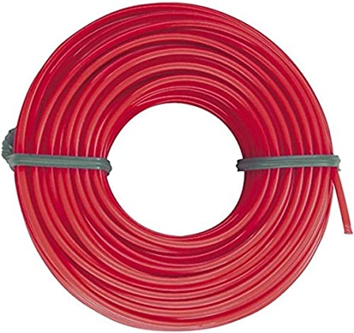 Grass Trimmer Line Nylon Rope Weed Trimmer String for Park Garden 2mm, 3mm (Red)