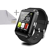 EFOSHM V8 Smartwatch Phone for IOS Android iPhone 6 Plus 5S 5C 5 4S, iPad Air, mini, Samsung Galaxy S6 S5 S4 S3, Note 4 3 2, Tab 4 3 2 Pro, Nexus 4 5 7 10, HTC One, One 2(M8), LG G3, MOTO X G - Black