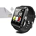 EFOSHM V8 Smartwatch Phone for IOS Android iPhone 6 Plus 5S 5C 5 4S, iPad Air, mini, Samsung Galaxy S6 S5 S4 S3, Note 4 3 2, Tab 4 3 2 Pro, Nexus 4 5 7 10, HTC One, One 2(M8), LG G3, MOTO X G - Black