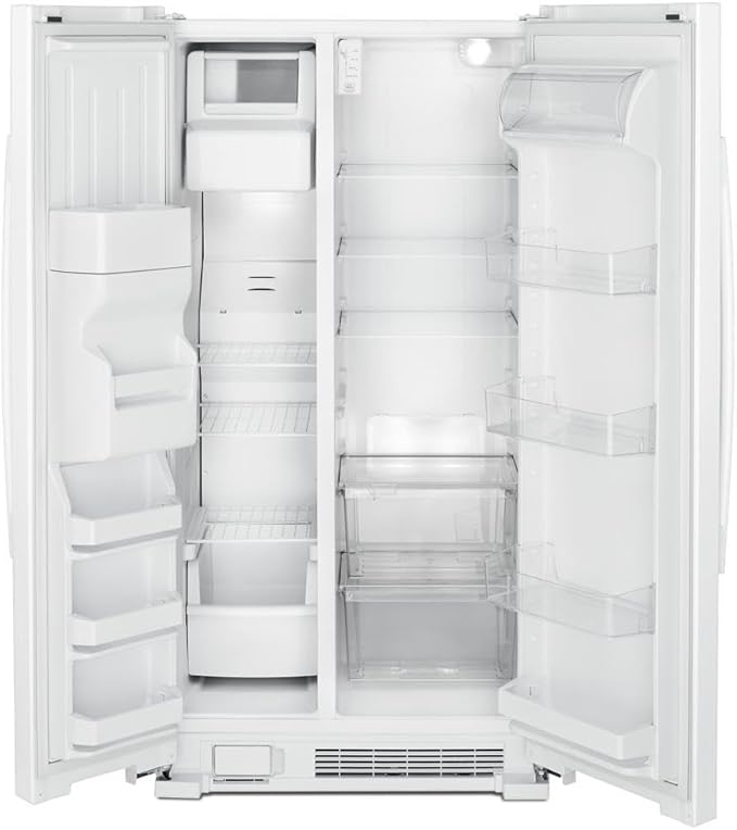 Side-by-Side Refrigerator by Amana - 21.4 Cu. Ft. White on Fridge.com