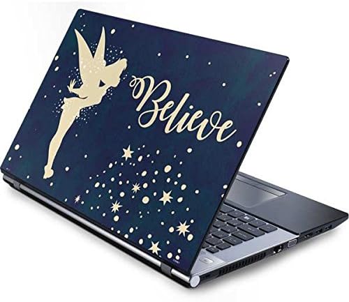 Skinit Decal Laptop Skin Compatible with Generic 17in Laptop (15.2in X 9.9in) - Officially Licensed Disney Tinker Bell Believe Design