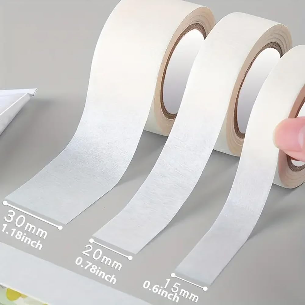 Cinta Adhesiva Blanca Para Pintores Y Manualidades Domésticas | 40mm x 50m,Uso General, Fácil De Despegar, Baja Adherencia