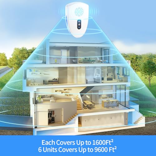 Image of 2025 Upgraded Ultrasonic Pest Control Repeller, Mouse Repellent Indoor for Spider Bug Roach Ant Fly Rat Mice Insect Deterrent, Mouse Rodent Repellent Ultrasonic Plug in, 3 Mode Switching, 6 Pack