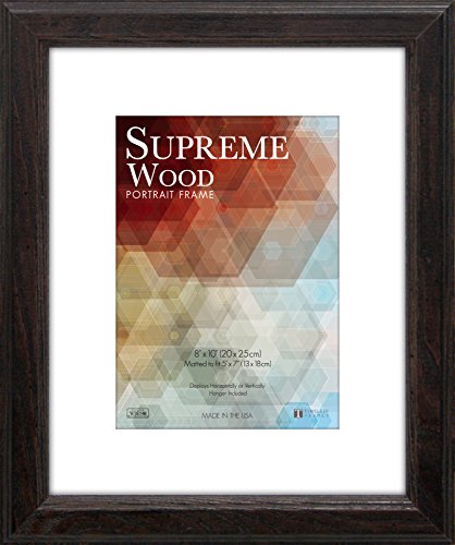 Timeless Frames 12x16 Inch Fits 9x12 Inch Photo Supreme Solid Wood Wall Frame, Espresso - 51082