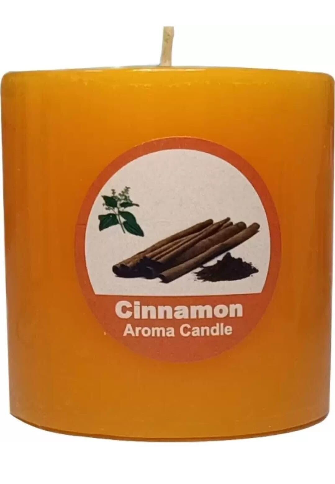 RSGM RSGM 2.5 Inch Cinnamon Scented Pillar Candles for Aroma and Home Decoration for Anniversary/Birthday/Candle Night Dinner