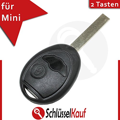 Ersatzgehäuse Für MINI Autoschlüssel – 2 Tasten, Mit Mikrotastern & Batterie