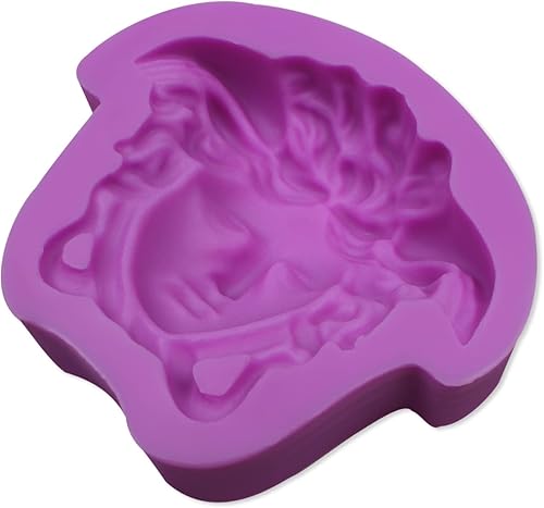 Miniatura 9 de Medusa - Moldes de fondant molde para hornear chocolate de diosa mitología moldes de cara de cabeza de dibujos animados para decoración de pasteles