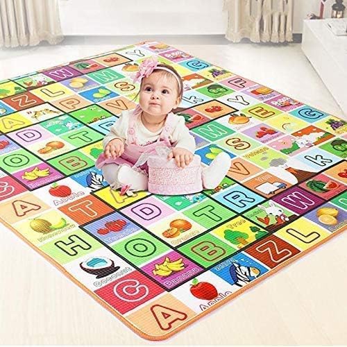 Divik Multi Purpose Baby Play Mats Floor Mat, Water Resistant Baby Play Matt Playing Mat, Playmat for Babies, Double Sided Water Proof Baby Mat, Crawl Mat 120 x 180 cm (Random Colour & Design) (1Pcs)
