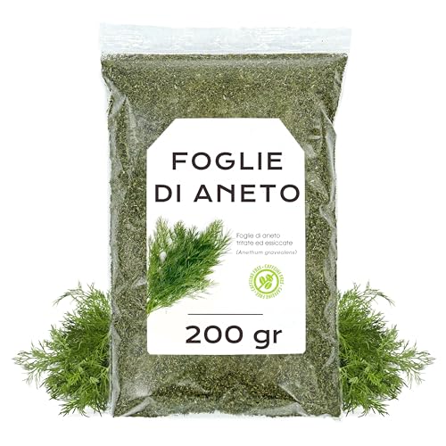 Punte di Aneto Essiccato 200gr - Punte di Aneto Strofinate - Foglie di Punte di Aneto - Aneto - Infusione di Punte di Aneto - Te di Punte di Aneto - Punte di Aneto Sfuso (200 gr)
