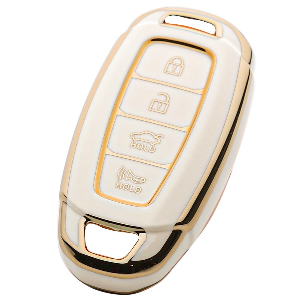 Amazon.com: Tautrophen Key Fob Cover for Hyundai 2019-2024 Elantra Kona ...