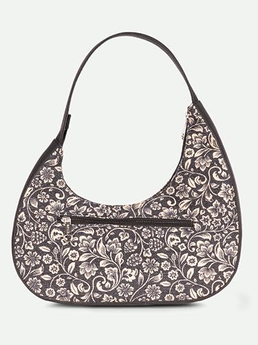 Image of ZOUK Pixi Small Shoulder Bag | Vegan Leather Evening Bag for Women with Shoulder Strap, Zip Closure & Water-Resistant Lining | Stylish Handcrafted Purse |