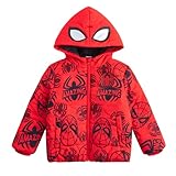 Marvel Spider-Man Avengers Boys Puffer Coat Jacket for Toddlers to Little Kids