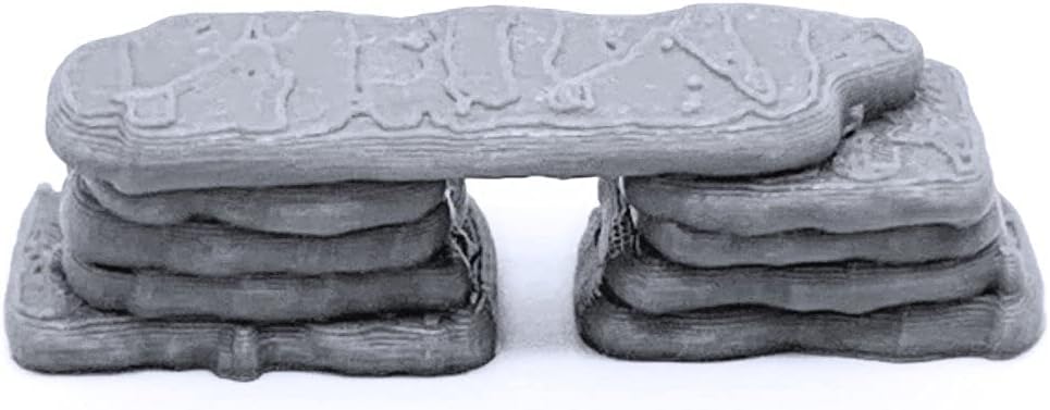EnderToys Hill Giant Bone Fire Pit, 3D Printed Tabletop RPG Scenery and Wargame Terrain for 28mm Miniatures