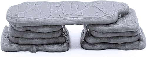 Miniatura 4 de EnderToys Hill Giant Bone Fire Pit, paisaje RPG de mesa impreso en 3D y terreno de juego de guerra para miniaturas de 1.102 in