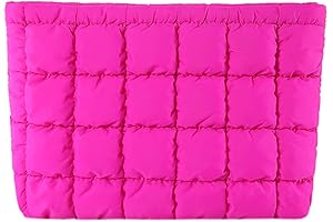 Chic and Cozy Quilted Makeup Bag: A Stylish Essential for On-the-Go Glam