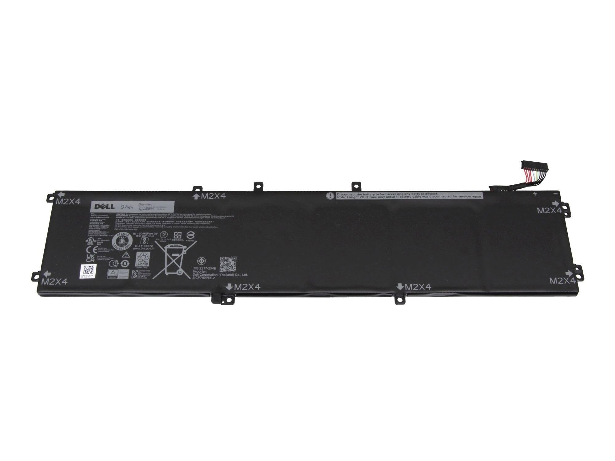 Dell Precision 15 (5520) originale Batteria 97Wh 6 celle (GPM03/6GTPY)