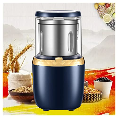Elektrische GetreidemüHle, MüHle, MehlpulvermüHle, MüHle, Pulverisierer, Superfeine Hochgeschwindigkeits-GetreidemüHle FüR GewüRze/KräUter/Kaffee/Nuss, üBerlastungsschutz Aus Edelstahl Cover