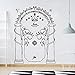 zzlfn3lv Seigneur des Anneaux Papier Peint Stickers Chambre Salon Film Film Ring King Moses Porte Mines LOTR Stickers muraux Vinyle décoration garçon Chambre 56 * 78 cm