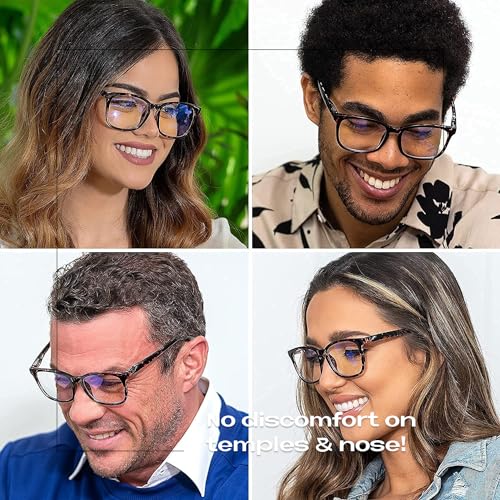 Image of Readerest Blue Light Reading Glasses - Lightweight Computer Glasses w /Spring Hinges - UV Protection, Anti Glare & Eye Strain