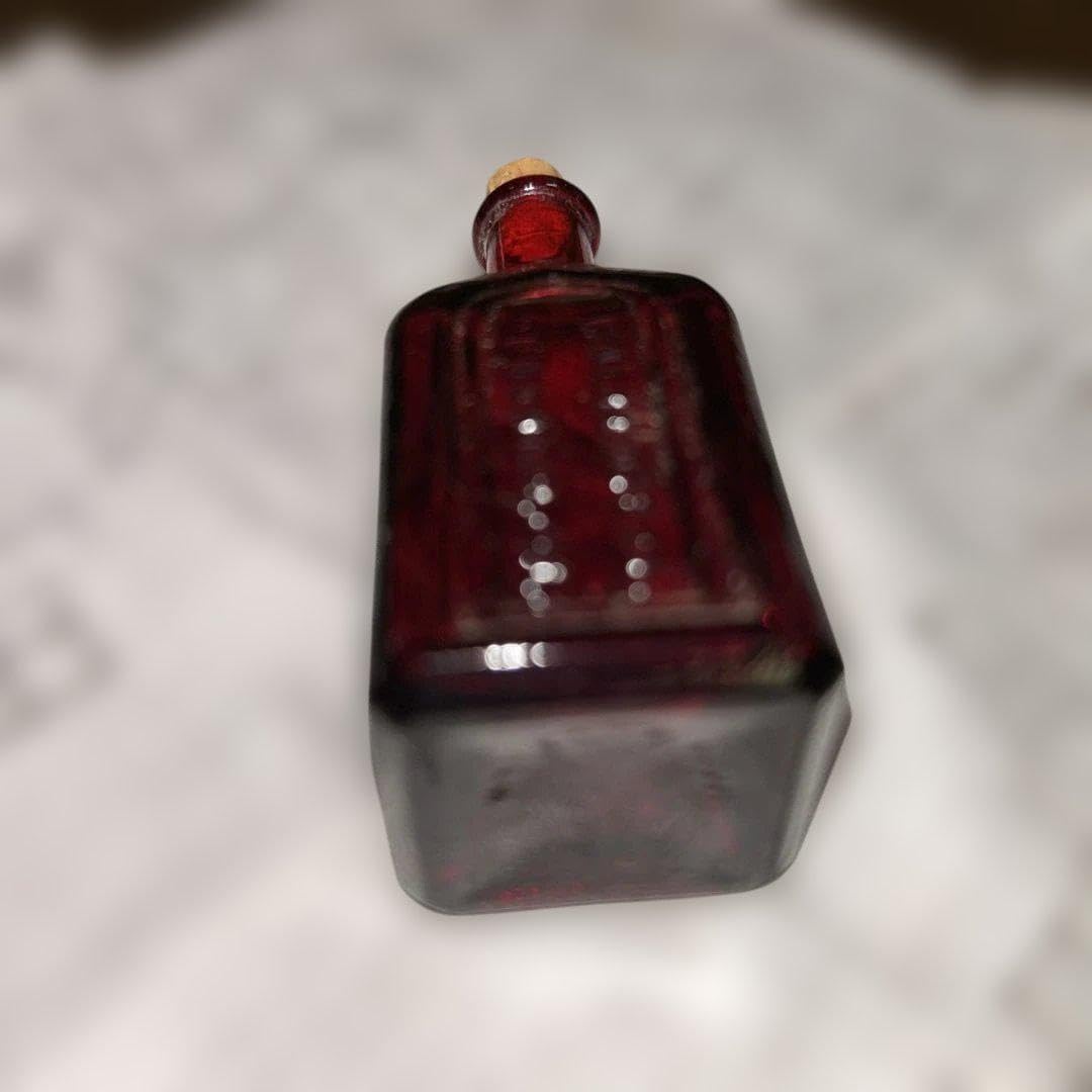 ヴィンテージ ミニチュア ボトル/瓶8個セット 琥珀ルビー緑青各2個