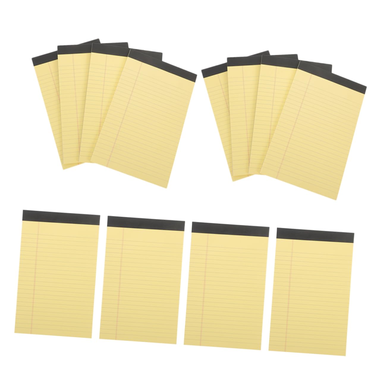 Bloc-notes Juridique Jaune Portable 12 Lots Papier à Notes