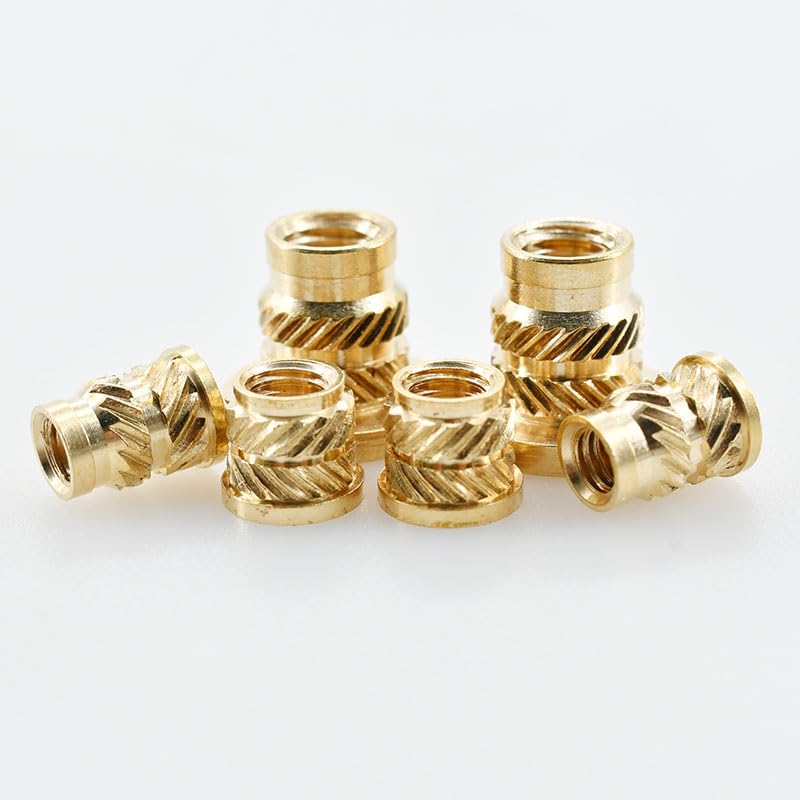 M2 M2.5 M3 M4 M5 M6 M8 Heat Press Insert Nut for 3D Printer Flange Nuts Flange Thread Melting Heat Copper Threaded Inserts(200PCS,M8x12.7x9.6x10.2)