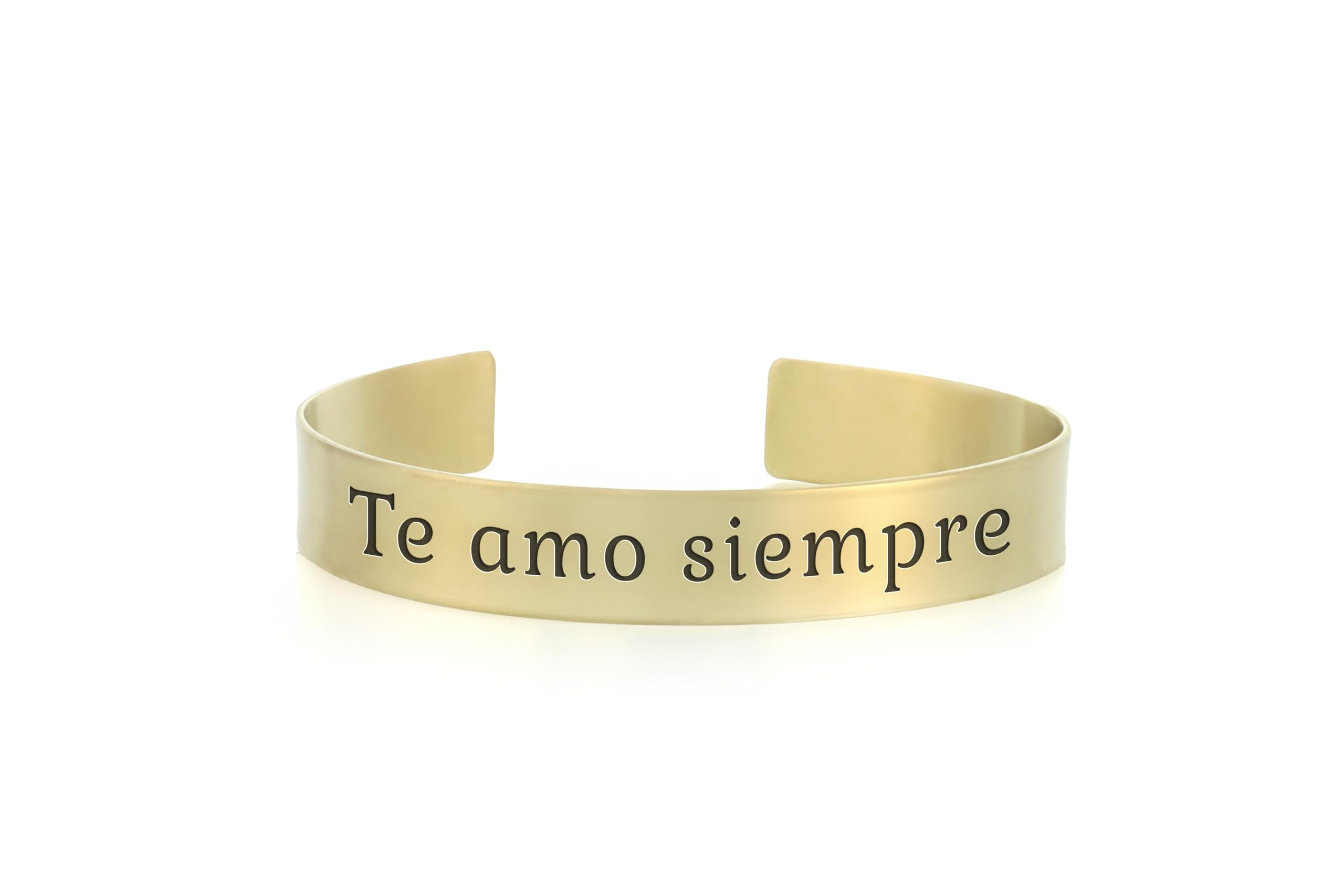 Bracelet or 14k gravé texte espagnol ajustable pour petits poignets - 7
