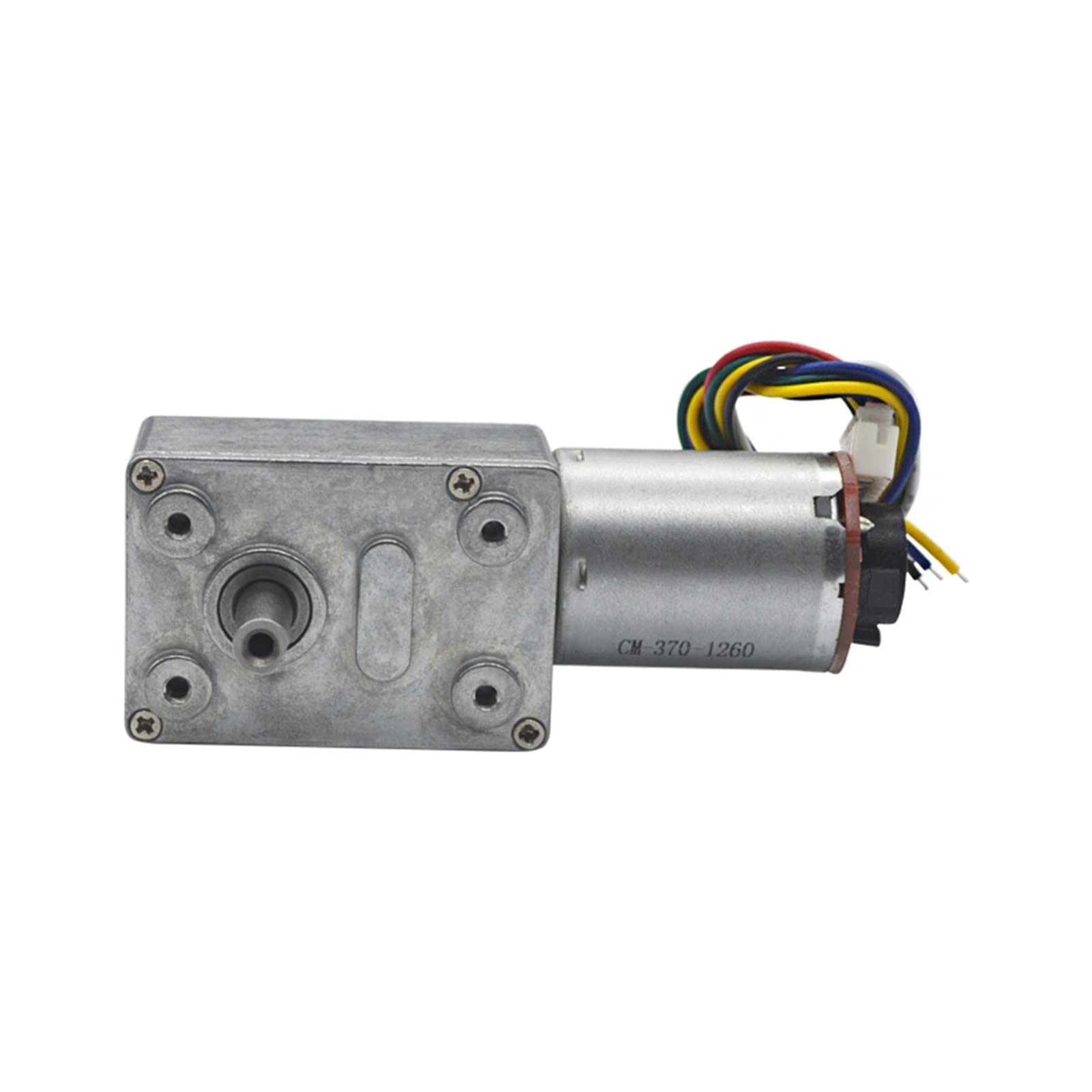 Gleichstrommotor 6 V 12 24 U/min 10 18 23 30 40 90 150 Selbstsperrender Hall-Encoder Schneckengetriebe-Untersetzungsmotor JGY370 Getriebemotoren:, Spannung: DC V)(Dc 6v,90)
