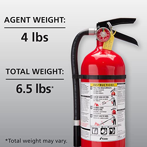 Foto de Kidde 21005779 Pro 210 Extintor de incendios, ABC, 160CI, 4 libras, paquete de 6, Pro 210 (imagen 4)