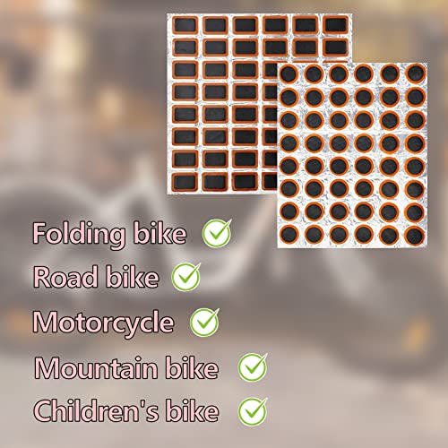 ZoeTekway Juego de reparación de 96 piezas para bicicleta, reparación de bicicletas, reparación de goma, para neumáticos de bicicleta, tubo de bicicleta, juego de reparación de neumáticos (sin - imagen 7