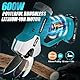 Elektrische Astschere für Makita 18V Akku, 600W Professionelle Akku Gartenschere mit 2x 2000mAh Batterie, Handgeführte Bürstenloser Motor Gartenschere mit LED Schnittzählerm, 35mm Schneiddurchmesser