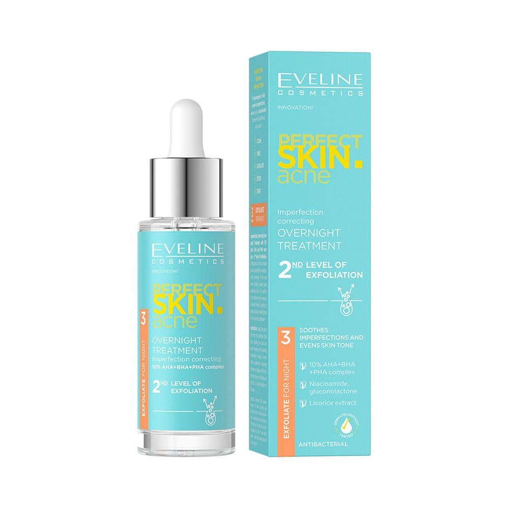 Eveline Cosmetics Night Treatment Anti-Impurities - 2 Stages of Removal of Dead Skin Cells