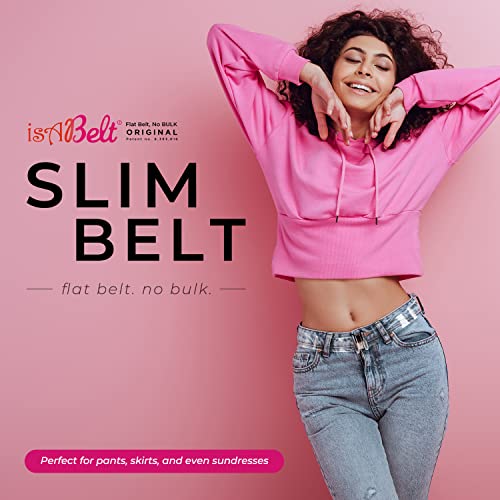 Invisible Flat Waistband Women - Adjustable No-Buckle Clear & Black - Stretch, Lay Flat, Slim Fit for Jeans, Pants2