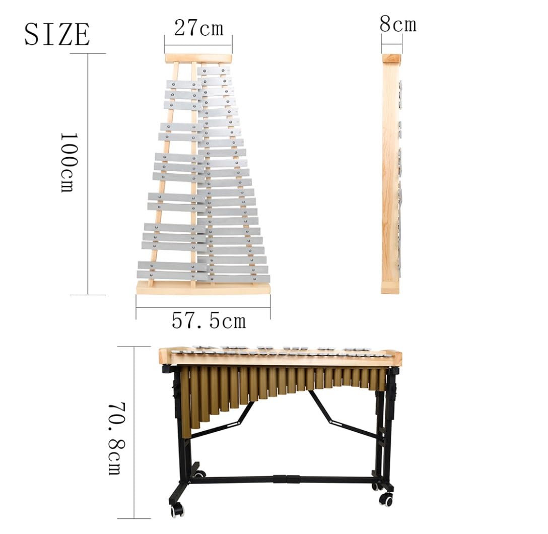 Malimba 37 tasti Vibrafono elettrico Symphony Orchestra Piastra in alluminio Pianoforte Strumenti a percussione