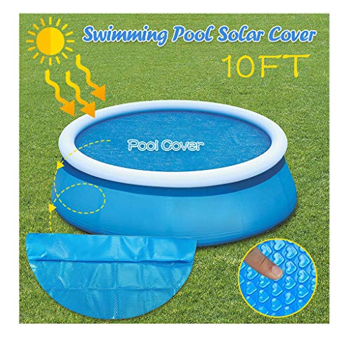 Round Pool Solar Cover Protector | 8/10ft Foot Above Ground Blue Protection Swimming