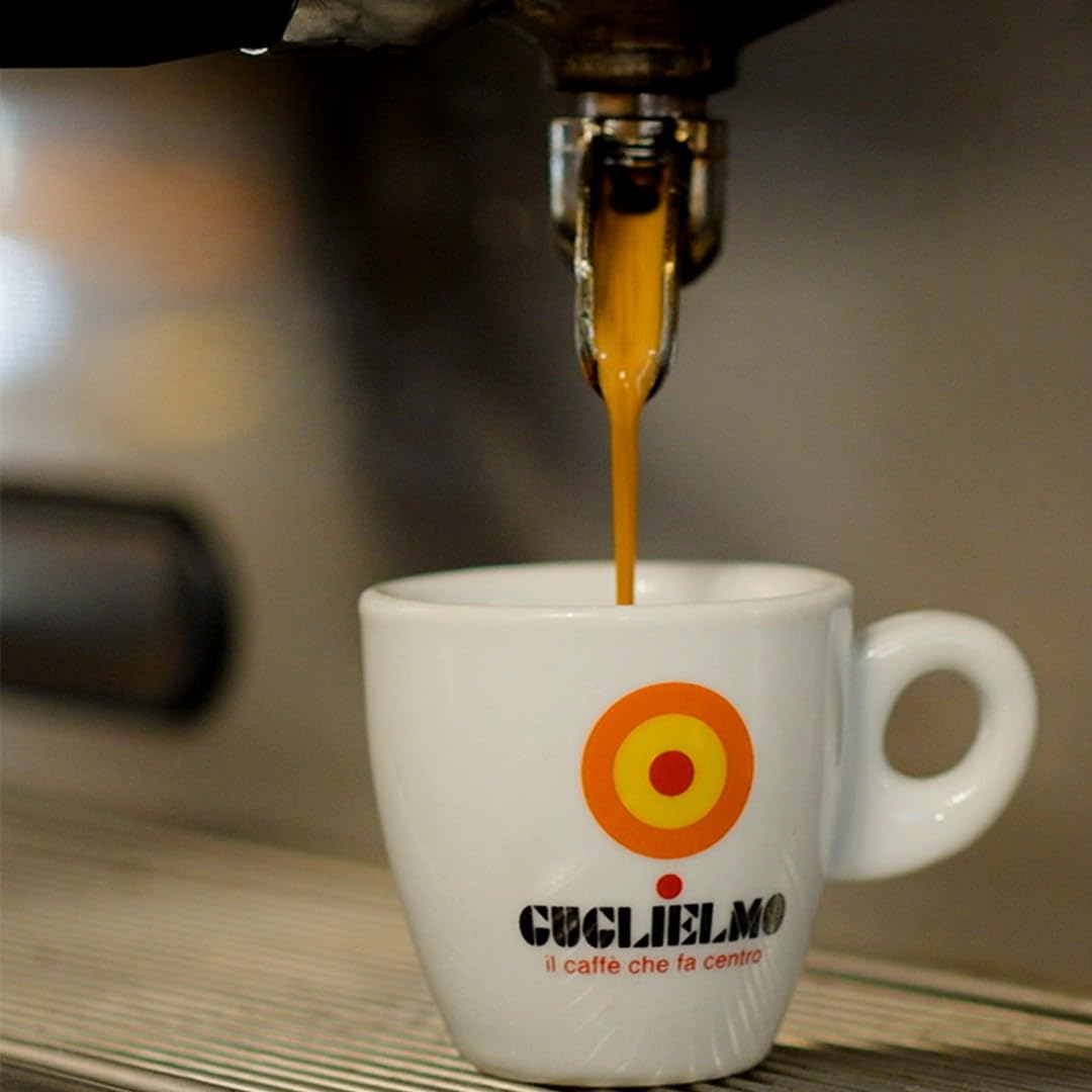 Caffè Guglielmo Espresso Oro Macinato – Box Giù in Calabria – Miscela con Maggiore Percentuale di Arabica, Gusto Delicato e Leggero, Caffè per Moka Torrefatto in Italia (6 PEZZI)