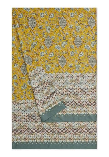 Bassetti Granfoulard   Tela decorativa para sofá, de algodón, cubretodo, varios usos (colcha, picnic, cortina, cubremesa) (180 x 270 cm (TIGULLIO ORO)