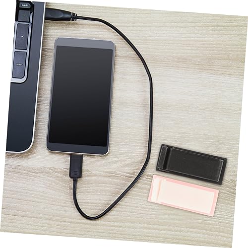 Angoily 20pcs Clips Self-Adhesive Organizador de Cables para Bajo Escritorio, Gestión de Cables sin Daño, Fácil Instalación, Negro Blanco miniatura 5