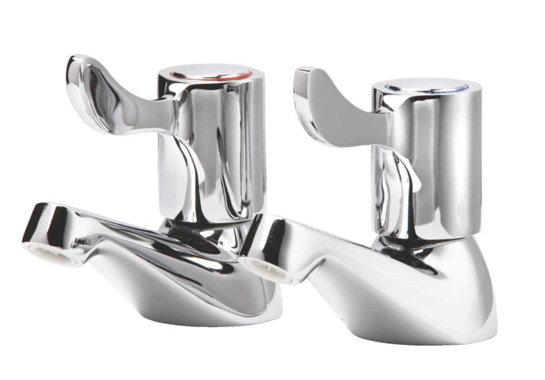 Vogue Basin Pillar Lever Taps | G461 | Next Day Catering