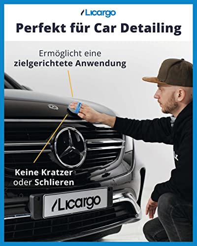 LICARGO® 4X Applikator Pads - Mikrofaser Handpolierschwamm zum gleichmäßigen Auftragen von Politur, Wachs und… - Image 6