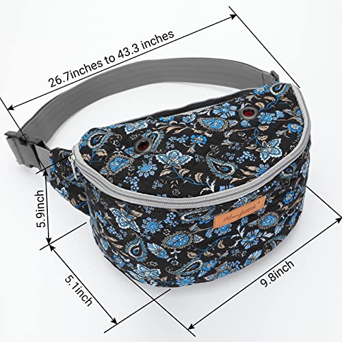 Image of Yarn Crossbody Waist bag Small Yarn Storage Organizer for Yarn Skeins-Organizer for Crochet Hooks and Accessories