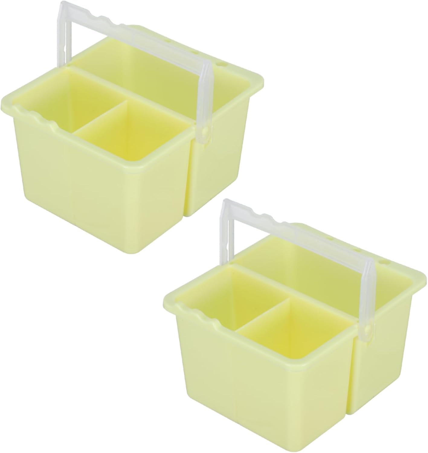 2pcs Portable Wash Tanks for Artists Multifunctional Paint Brush Cleaning Buckets with Slots for Watercolor Oil Painting Great for Students Outdoor Use