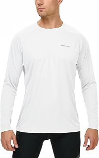 Men’s Long Sleeve Shirts UPF 50+ Sun Protection SPF Lightweight Quick Dry T-Shirts Outdoor Hiking Running Fishing