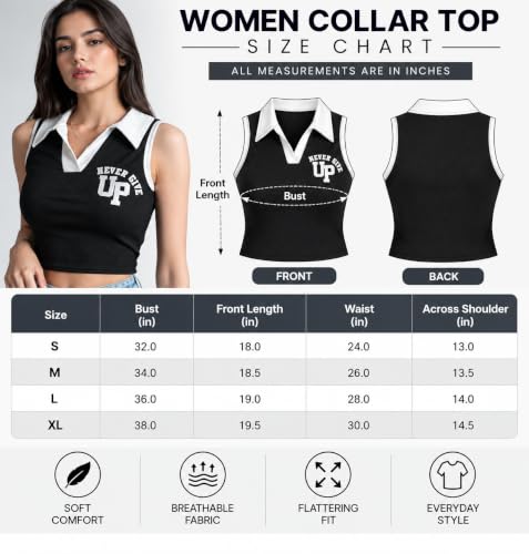 Image of London Hills Women Ribbed Knit Polo Neck Top Slim Fit Crop & Regular Length T-Shirt Style Top Stretchable Polo Neck Top Sleeveless & Short Sleeve Slim Fit T-Shirt Casual Summer Wear for Women & Girls