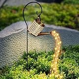 Solar Watering Can with Lights - Outdoor Garden Decor, Waterproof Hanging Lantern Landscape Lights for Yard, Patio, Pathway