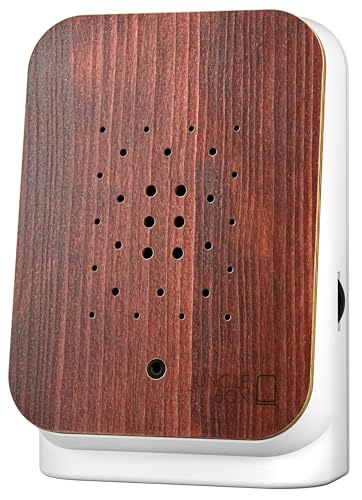 Image of RELAXOUND Original Junglebox Teak Style - Modern Nature Sound Box - Relaxing Exotic Jungle Sounds - Motion Sensor with Sound - Relaxing Tool