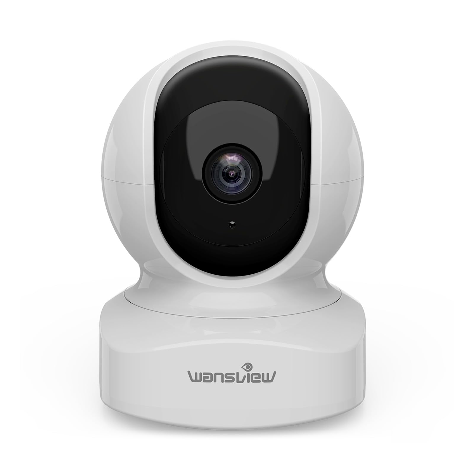 wansview Camara Vigilancia WiFi Interior - 2K Camaras Vigilancia Domicilio WiFi, Alerta de Movimiento, Compatible con Alexa, Audio Bidireccional para Bebe, Mascotas, Color Blanco