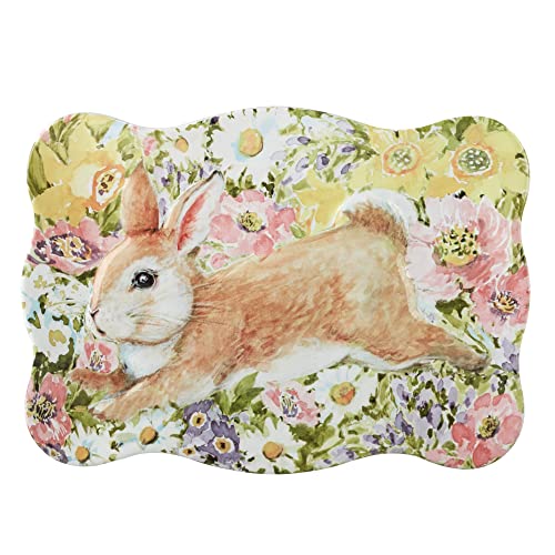 Certified International Easter Garden Rectangular Tray, 14.25" X 10.5"