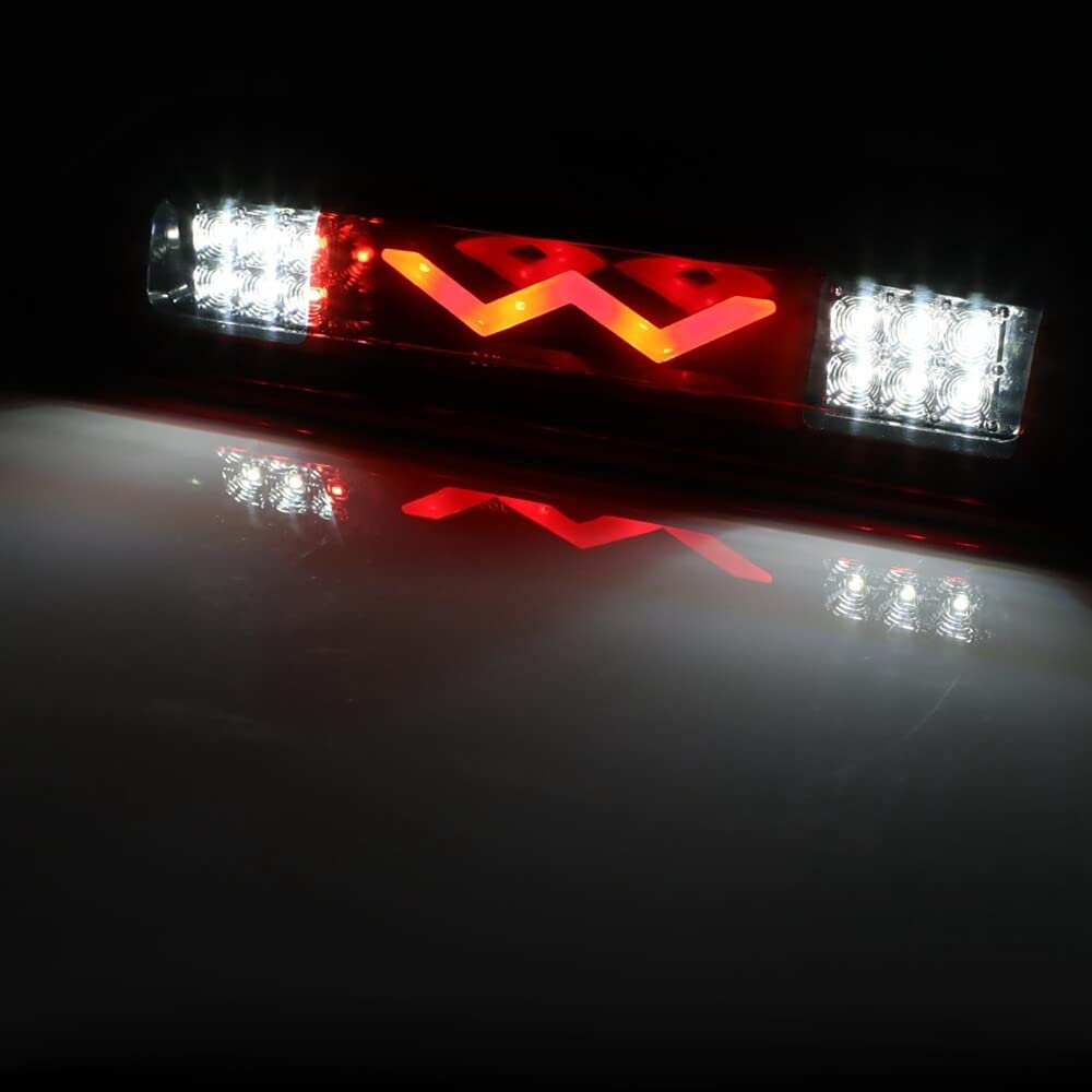 LBRST Rear High Mount Stop Brake Lights LED Third Brake Cargo Light Fit For Ford For Explorer Sport Trac 2007-2010 For Ford For F-150 2004-2008 For Ford For Lobo 2004-2008 Chrome+Red